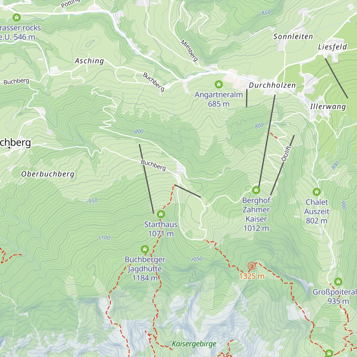 Aschinger Alm map