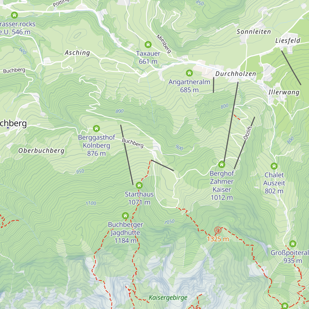 Aschinger Alm map