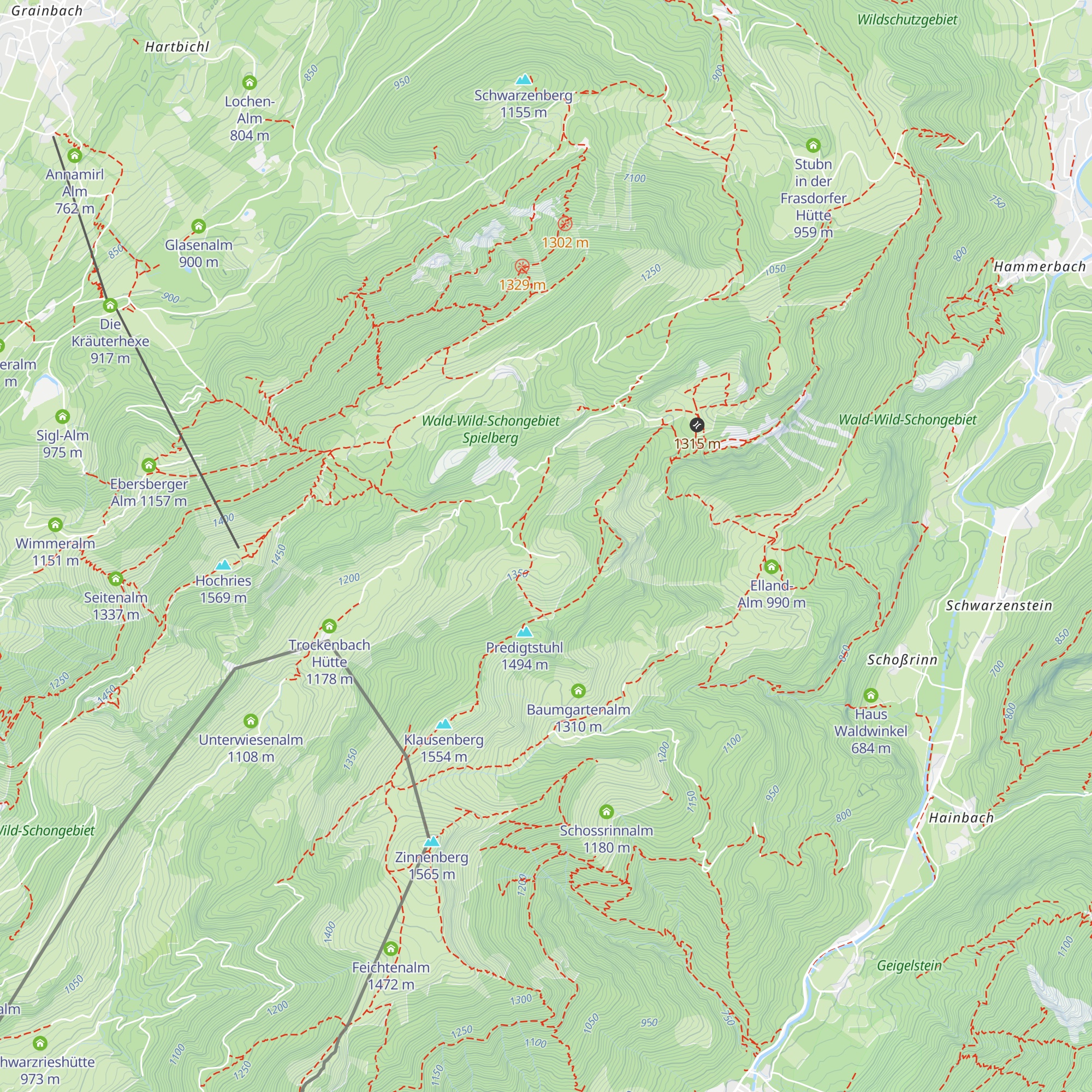 Aberg Alm map