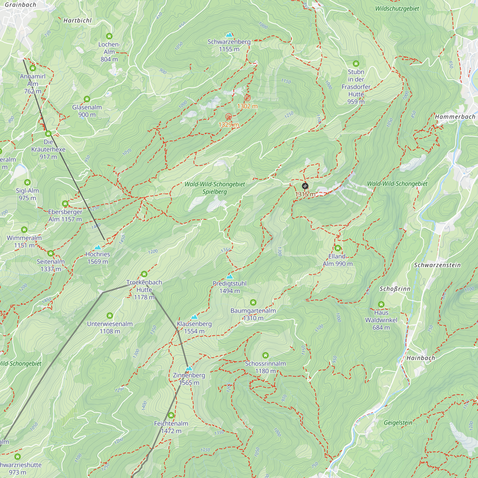 Aberg Alm map