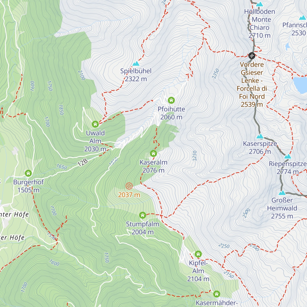 Kaseralm map