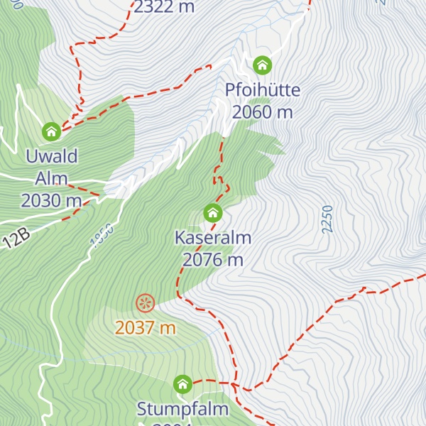 Map of Kaseralm