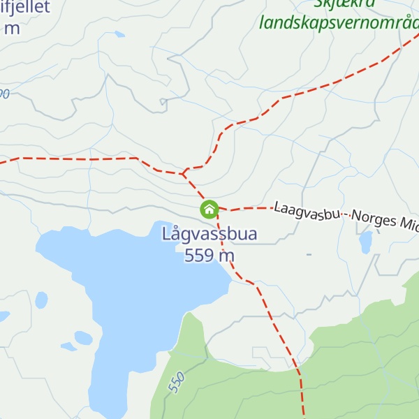 Map of Lågvassbua