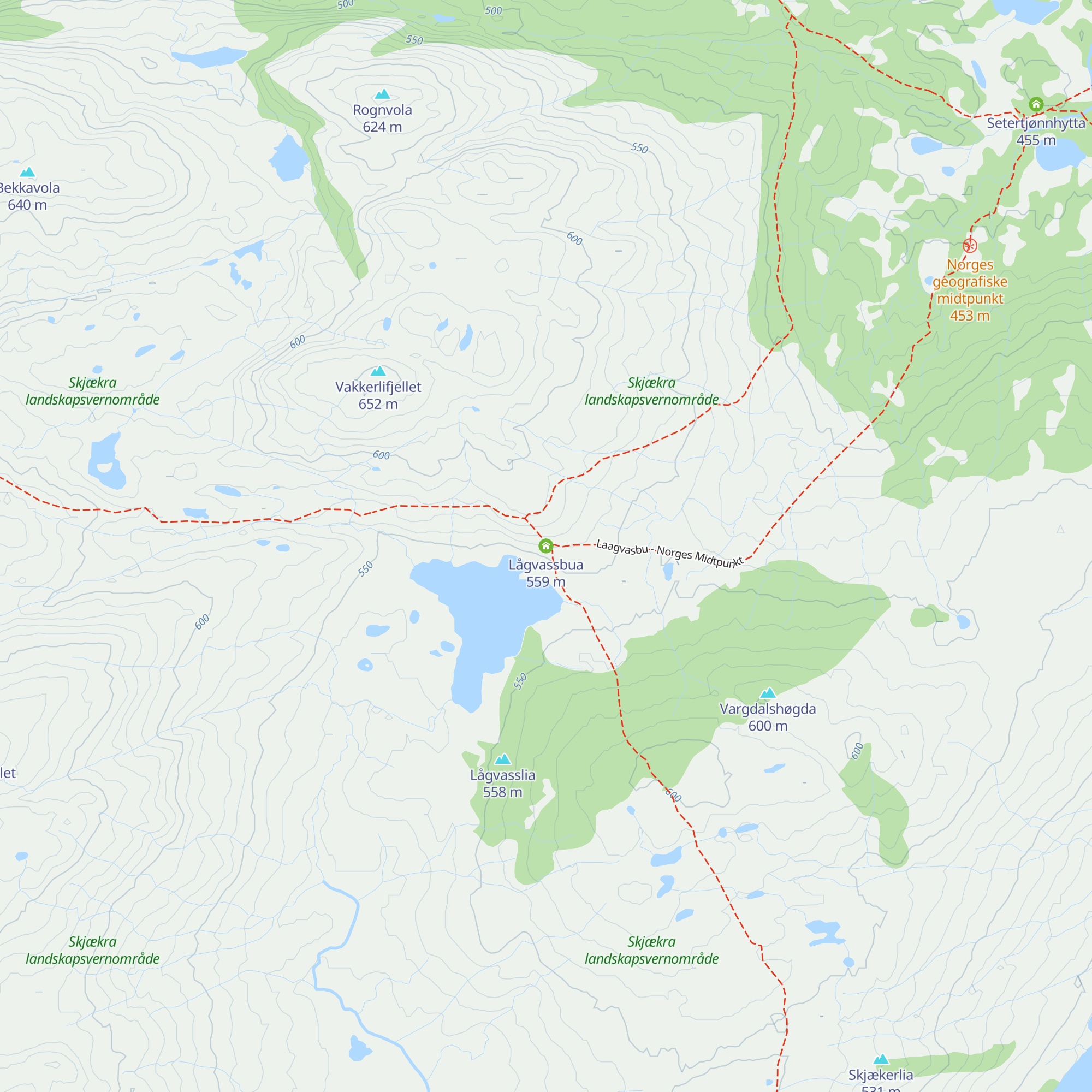 Lågvassbua map