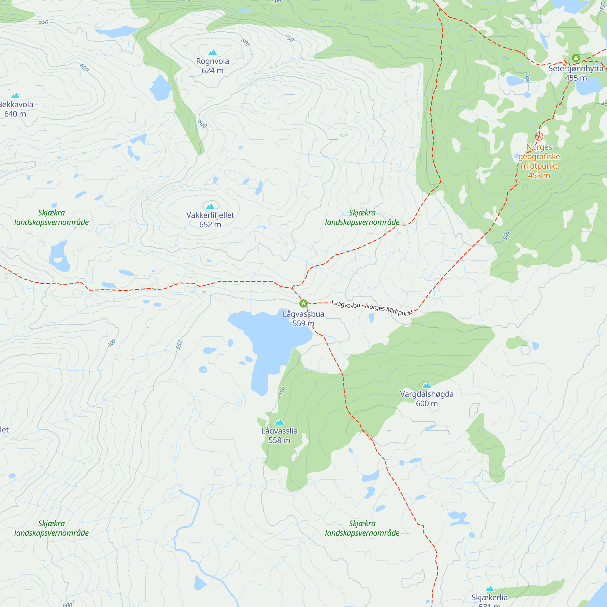 Lågvassbua map