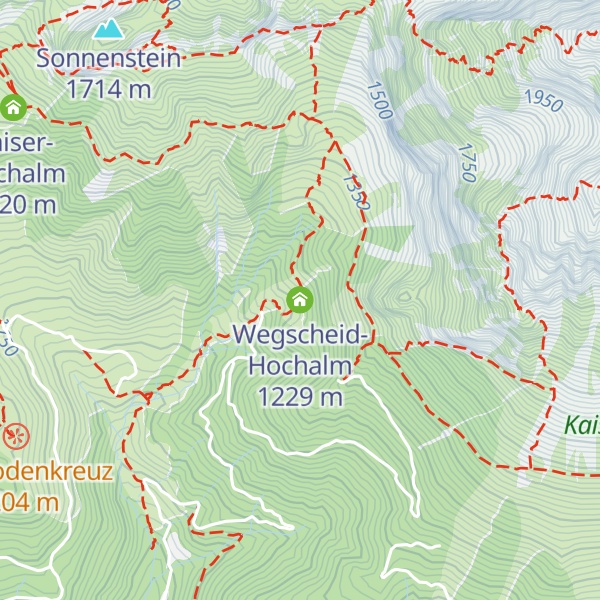 Map of Wegscheid-Hochalm