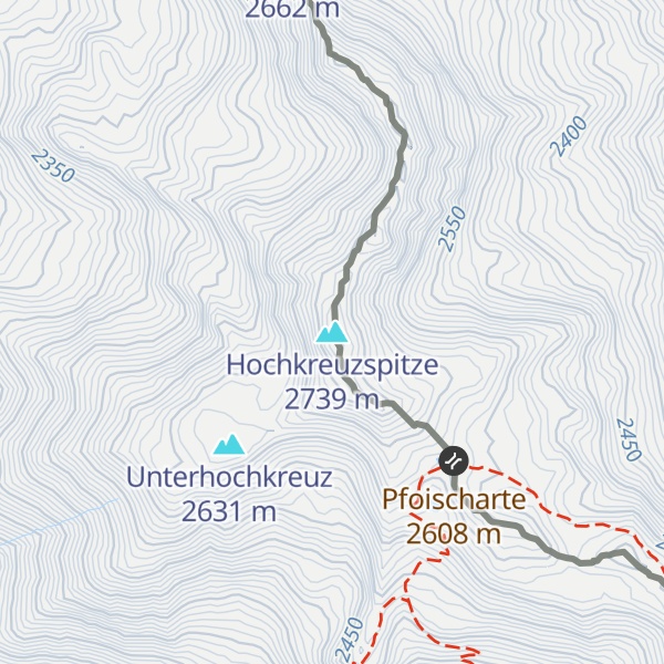 Map of Hochkreuzspitze