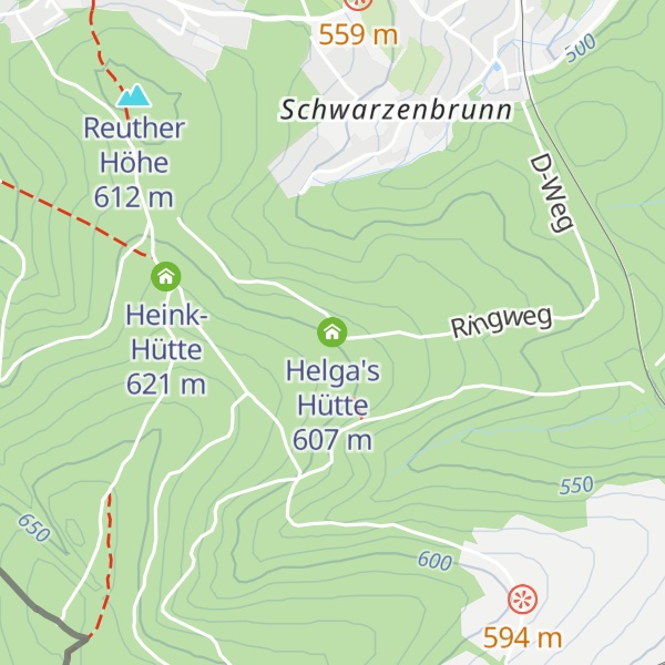 Map of Helga's Hütte