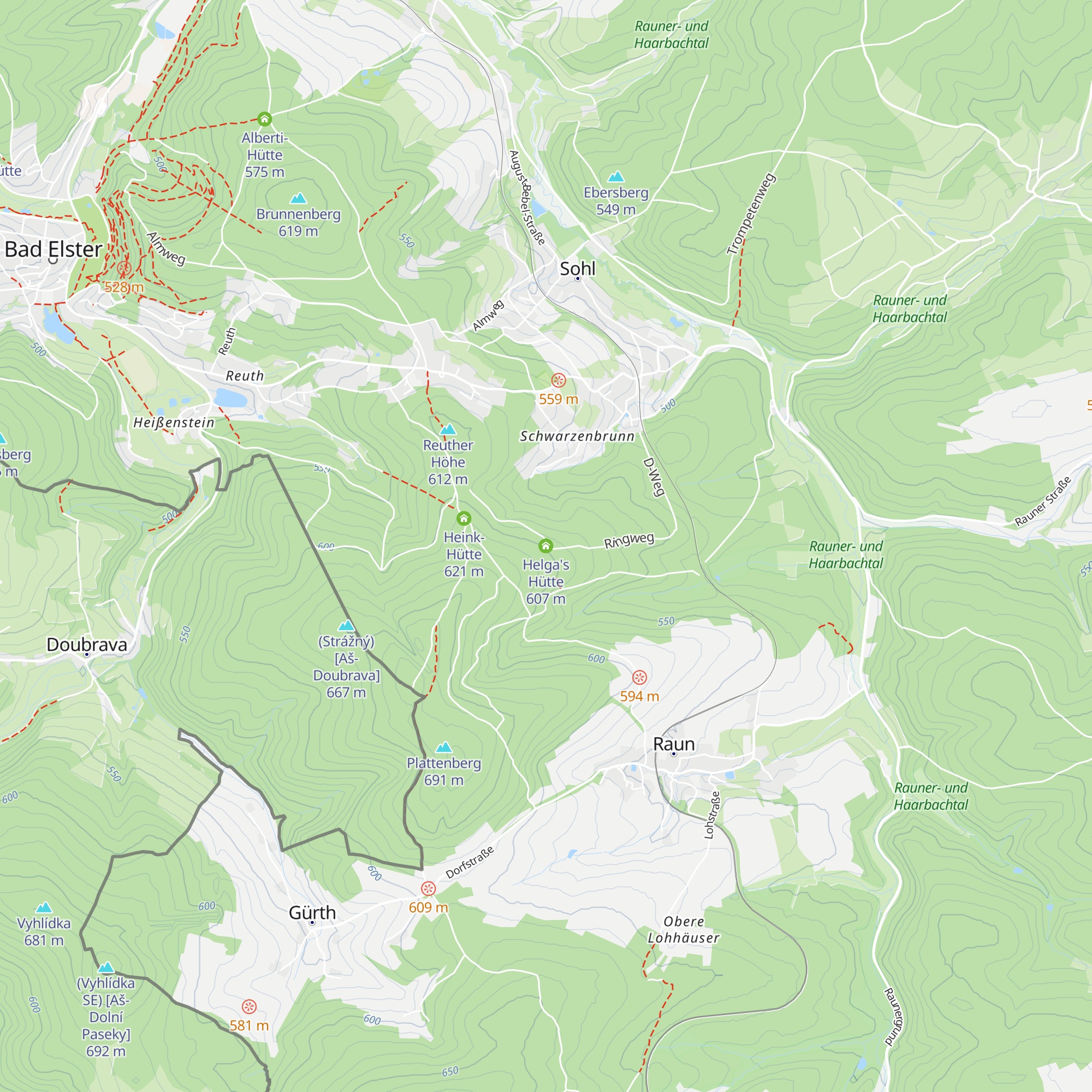 Helga's Hütte map