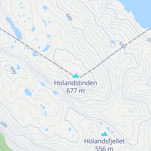 Map of Holandstinden