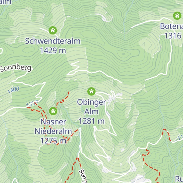 Map of Obinger Alm