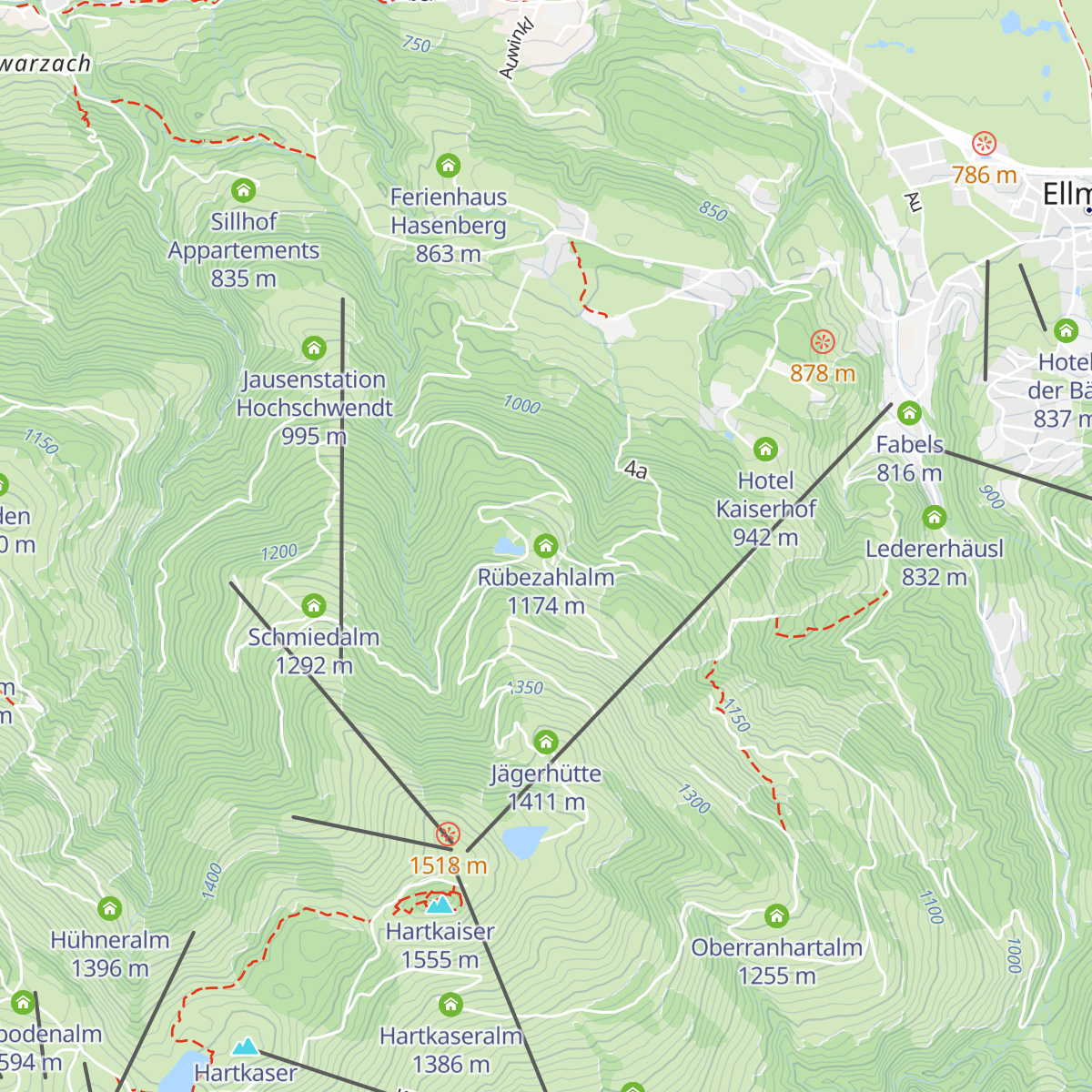 Rübezahlalm map