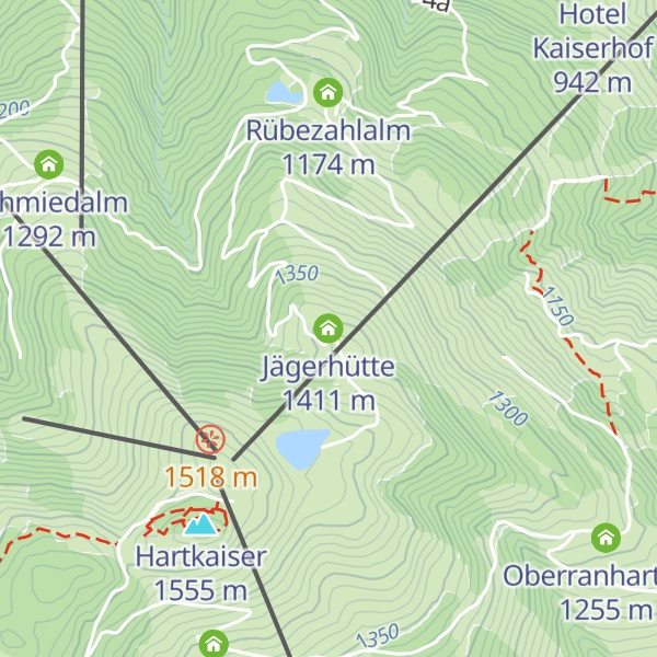 Map of Jägerhütte