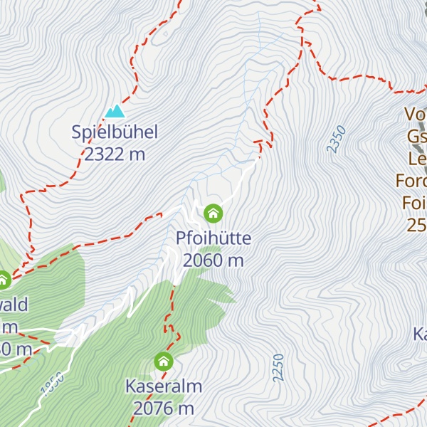 Map of Pfoihütte