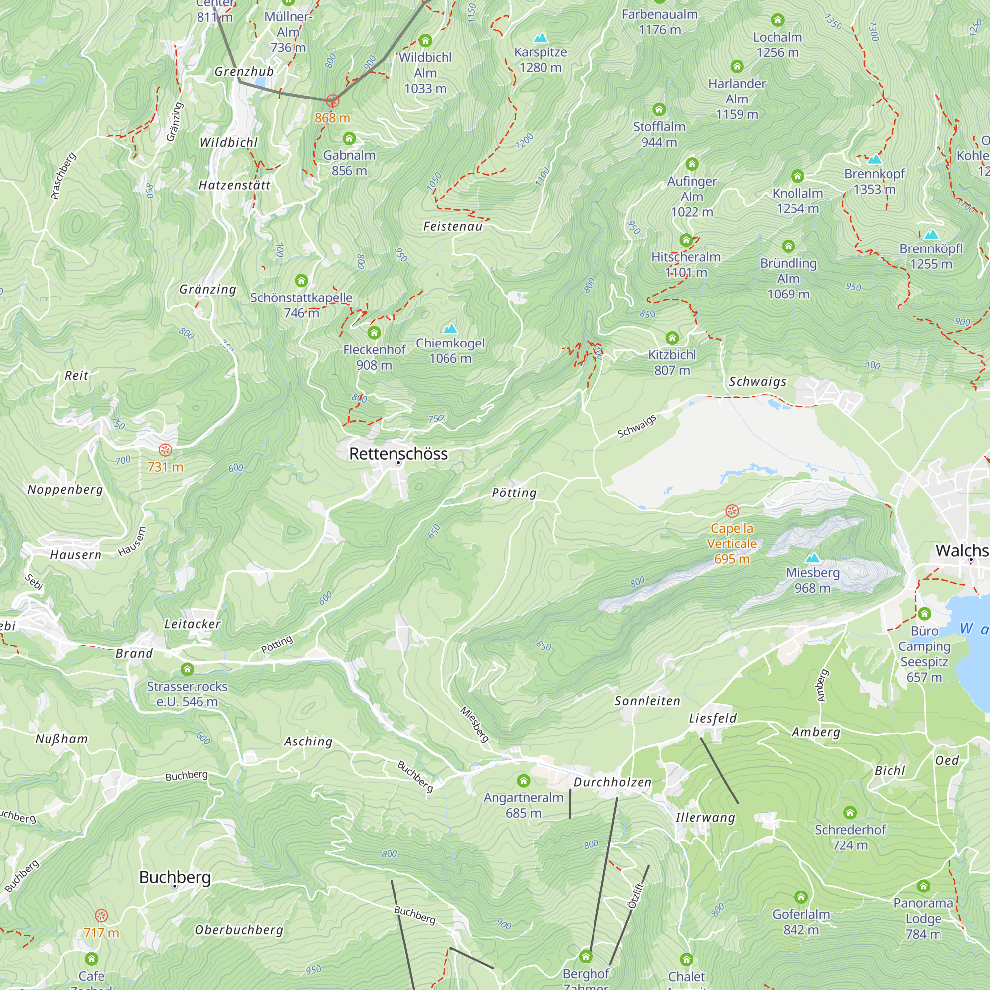Hupfen map