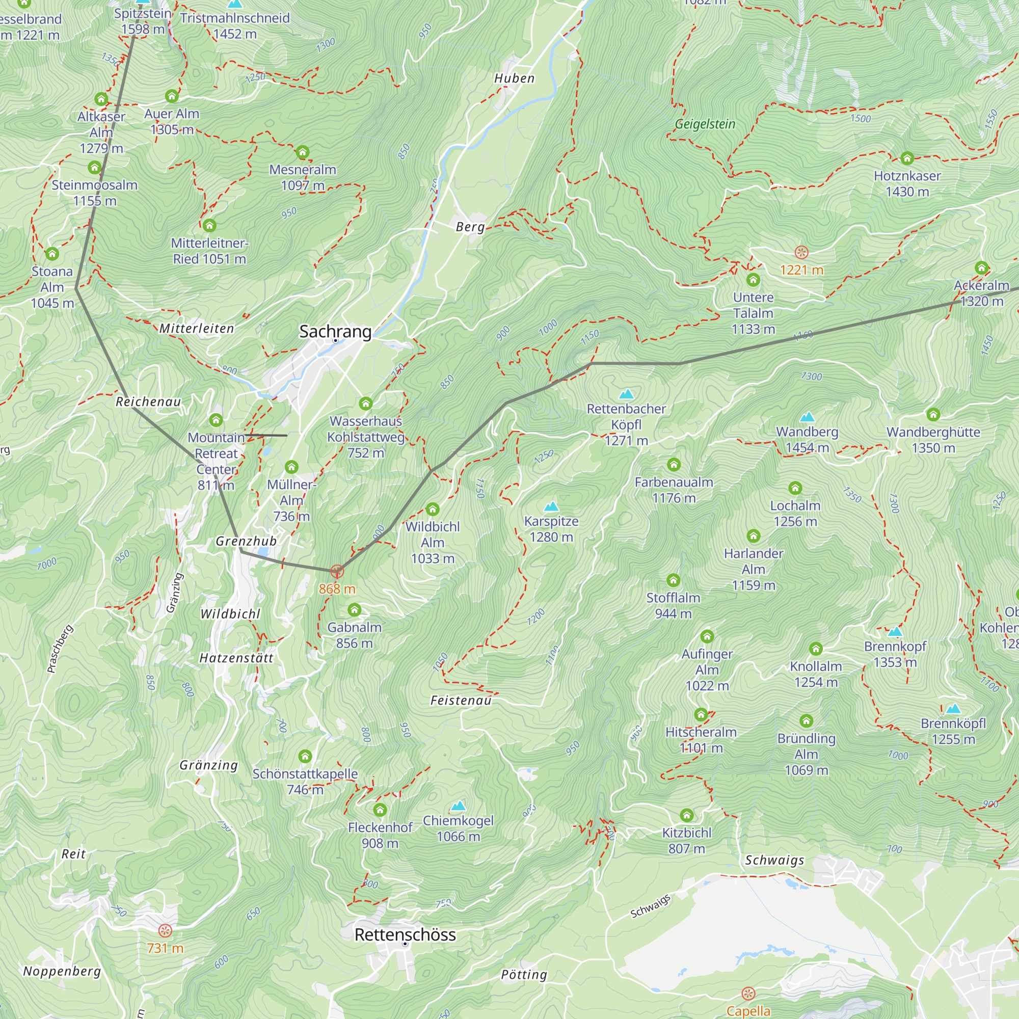 Kar Alm map