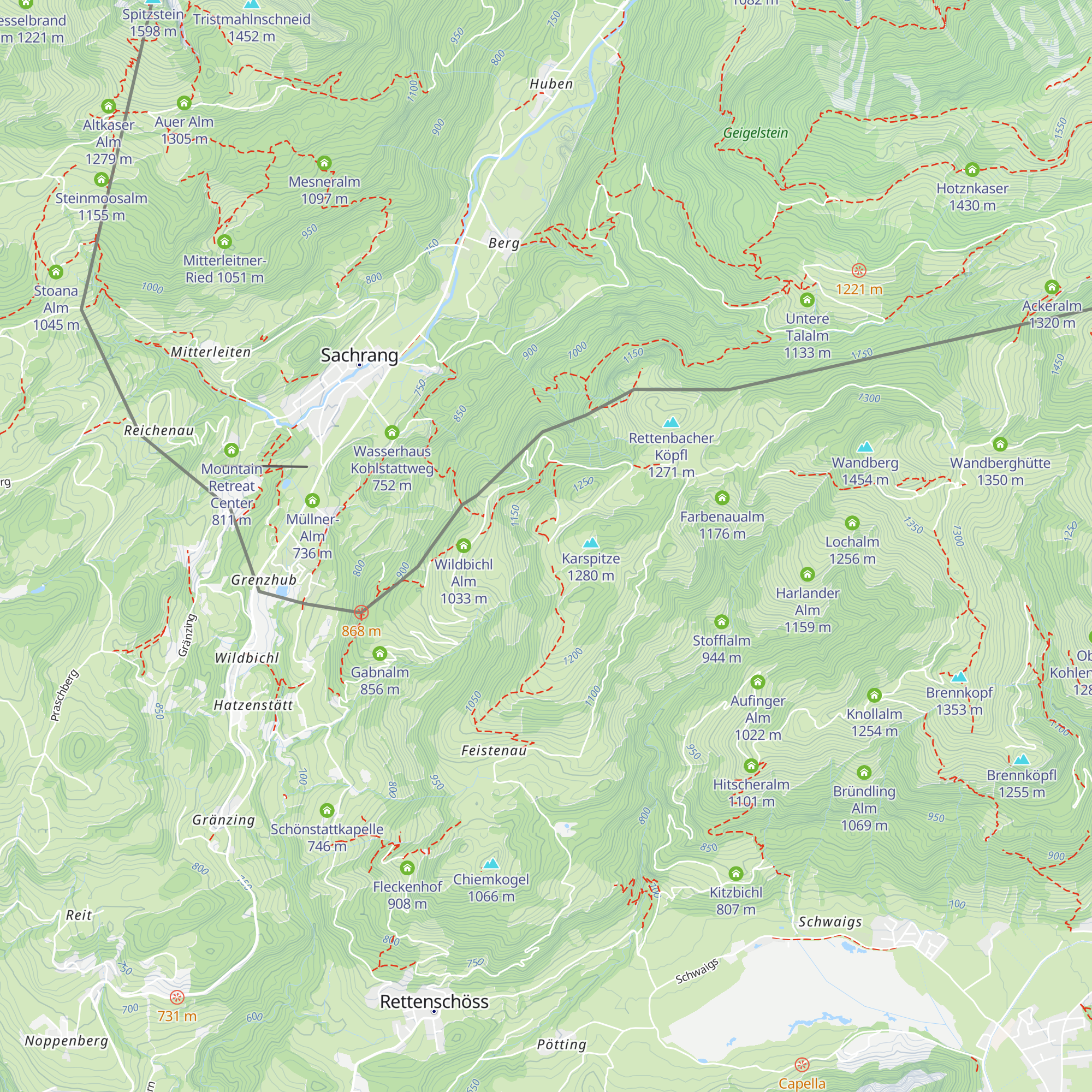 Kar Alm map