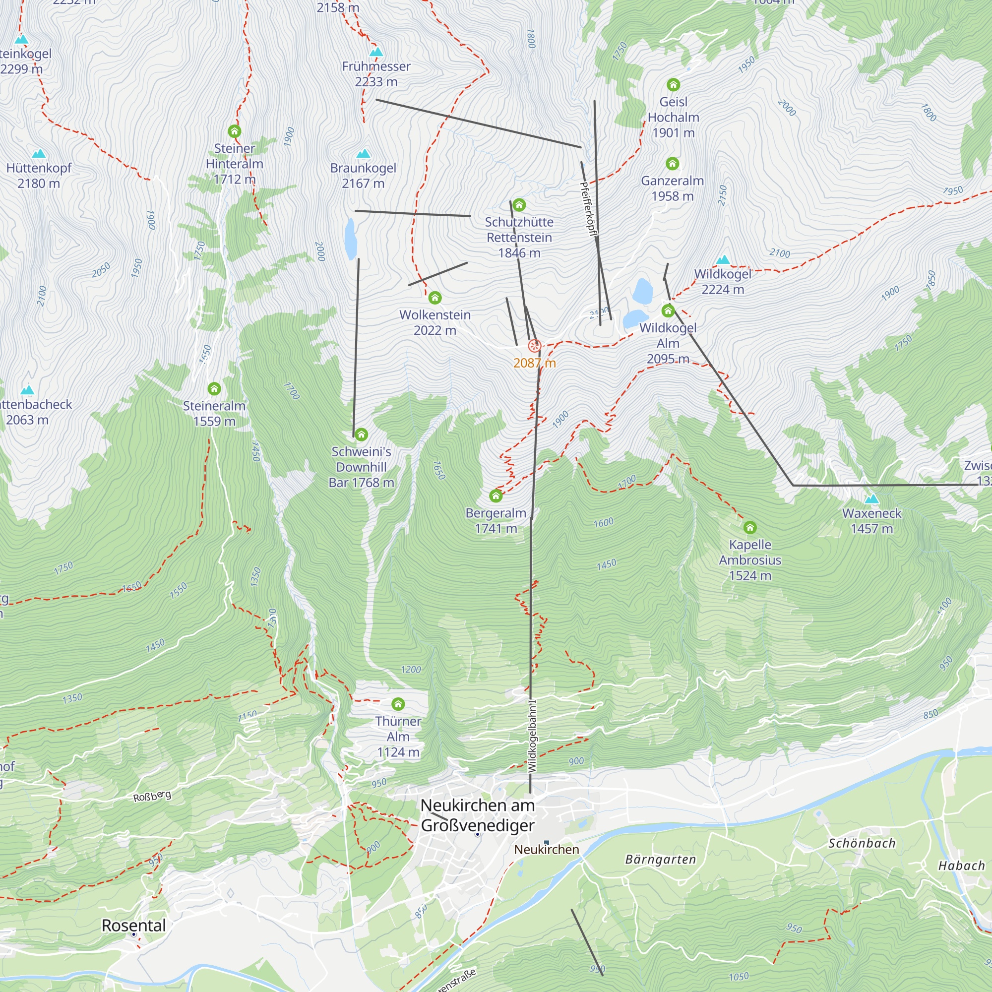 Bergeralm map