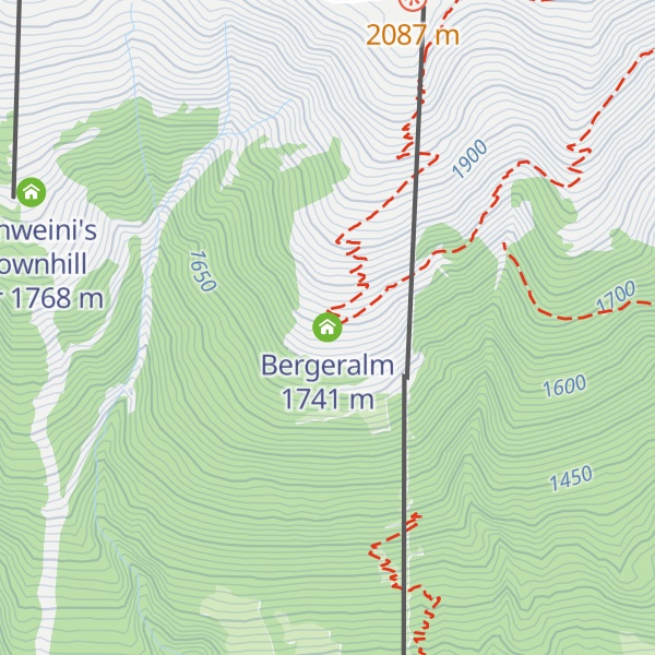 Map of Bergeralm
