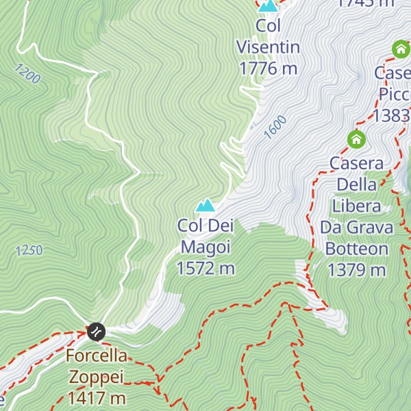 Map of Col Dei Magoi