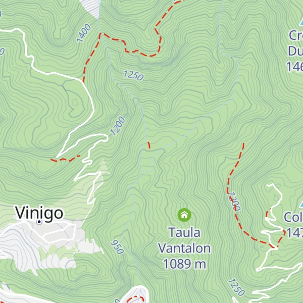 Map of Molìn de Rugnàn