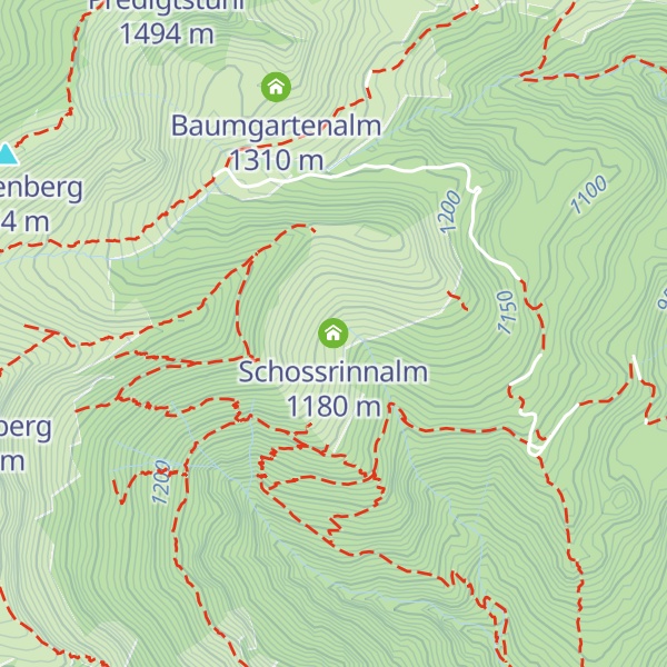 Map of Schossrinnalm
