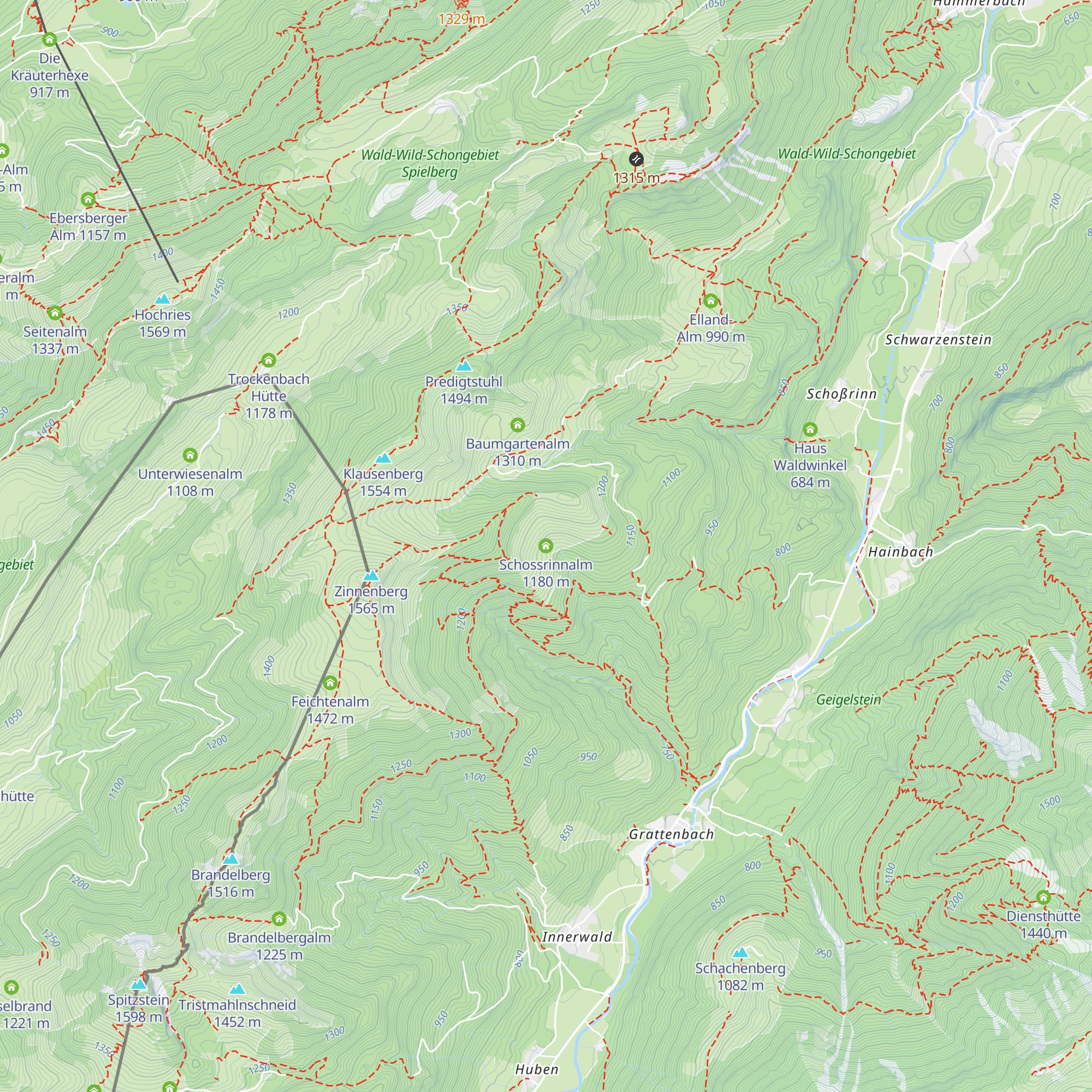 Schossrinnalm map