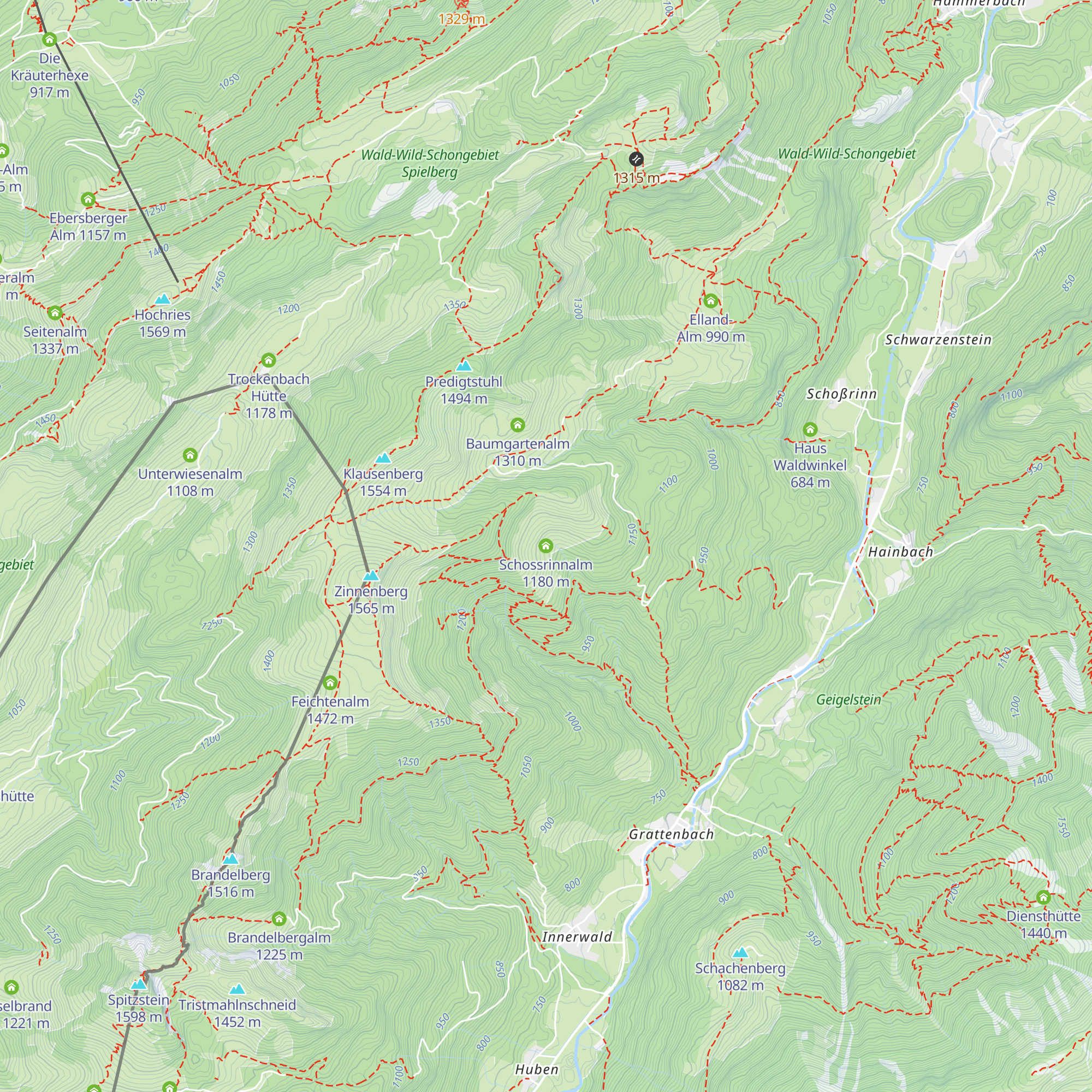 Schossrinnalm map