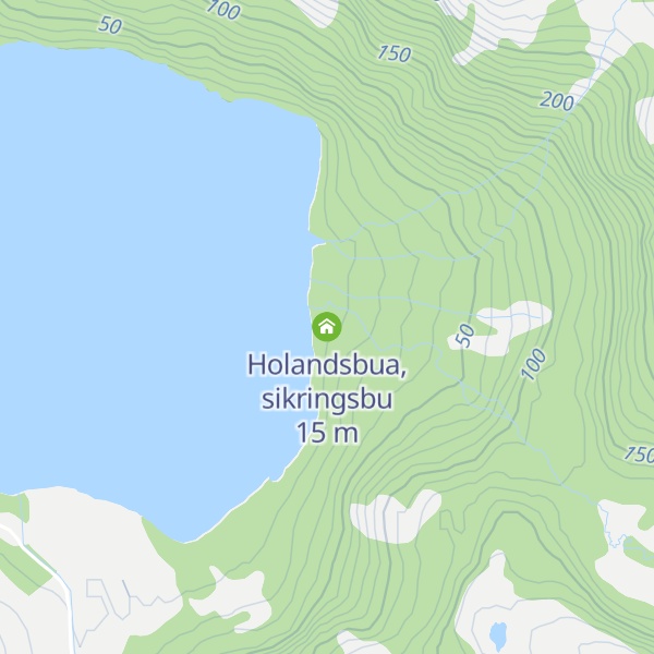 Map of Holandsbua, sikringsbu