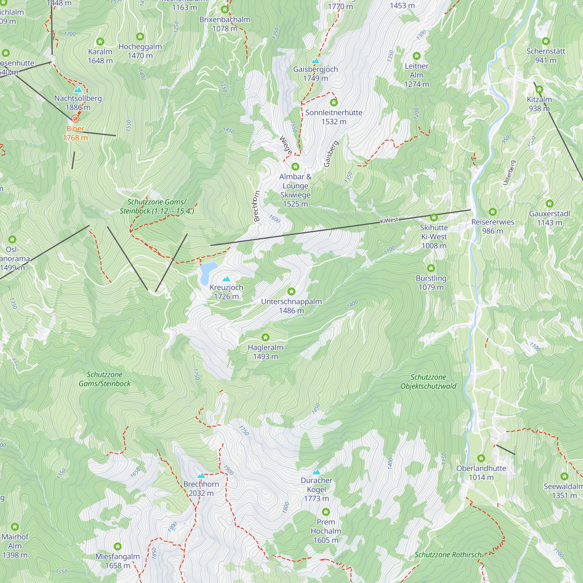 Unterschnappalm map