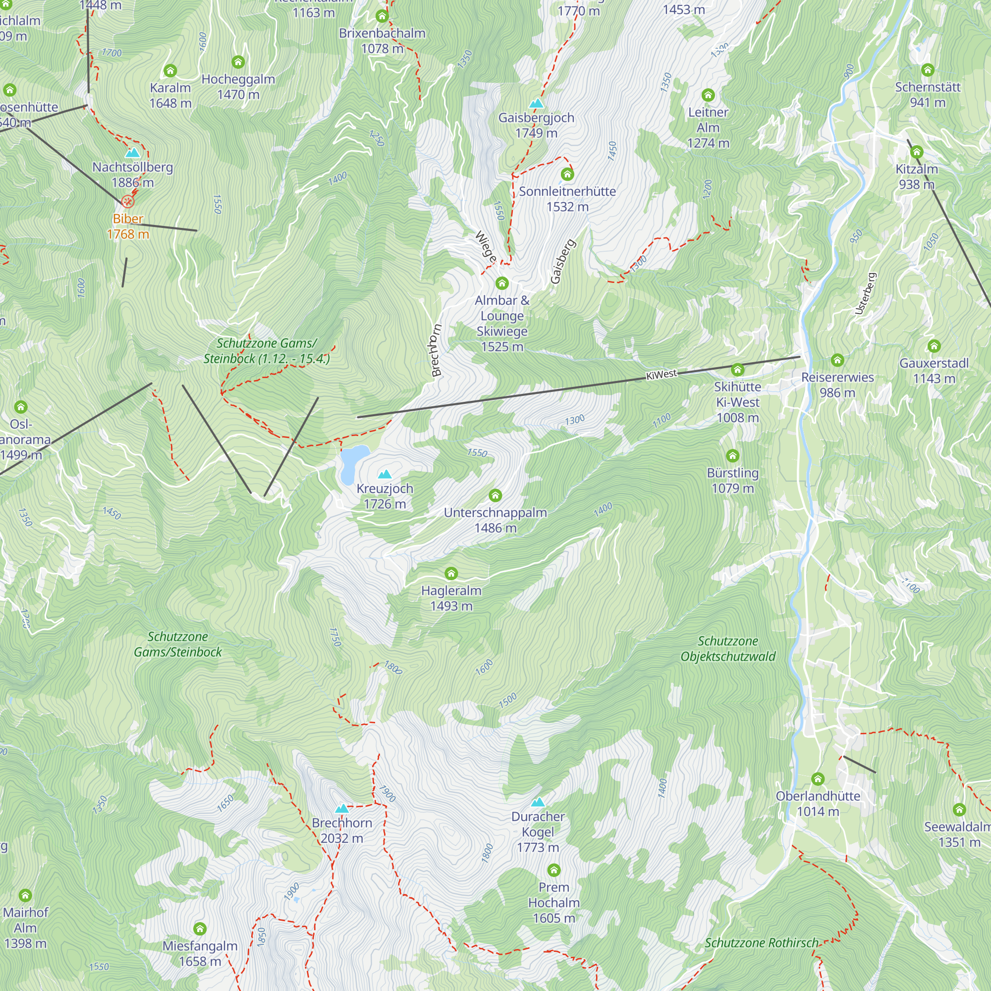 Unterschnappalm map