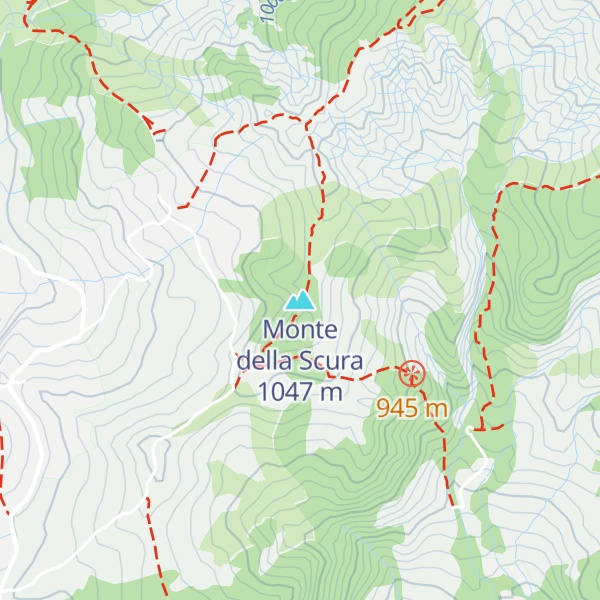 Map of Monte della Scura