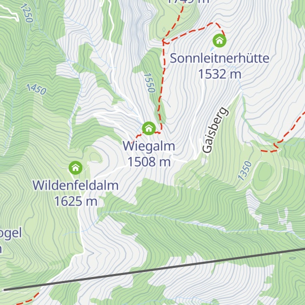 Map of Almbar & Lounge Skiwiege