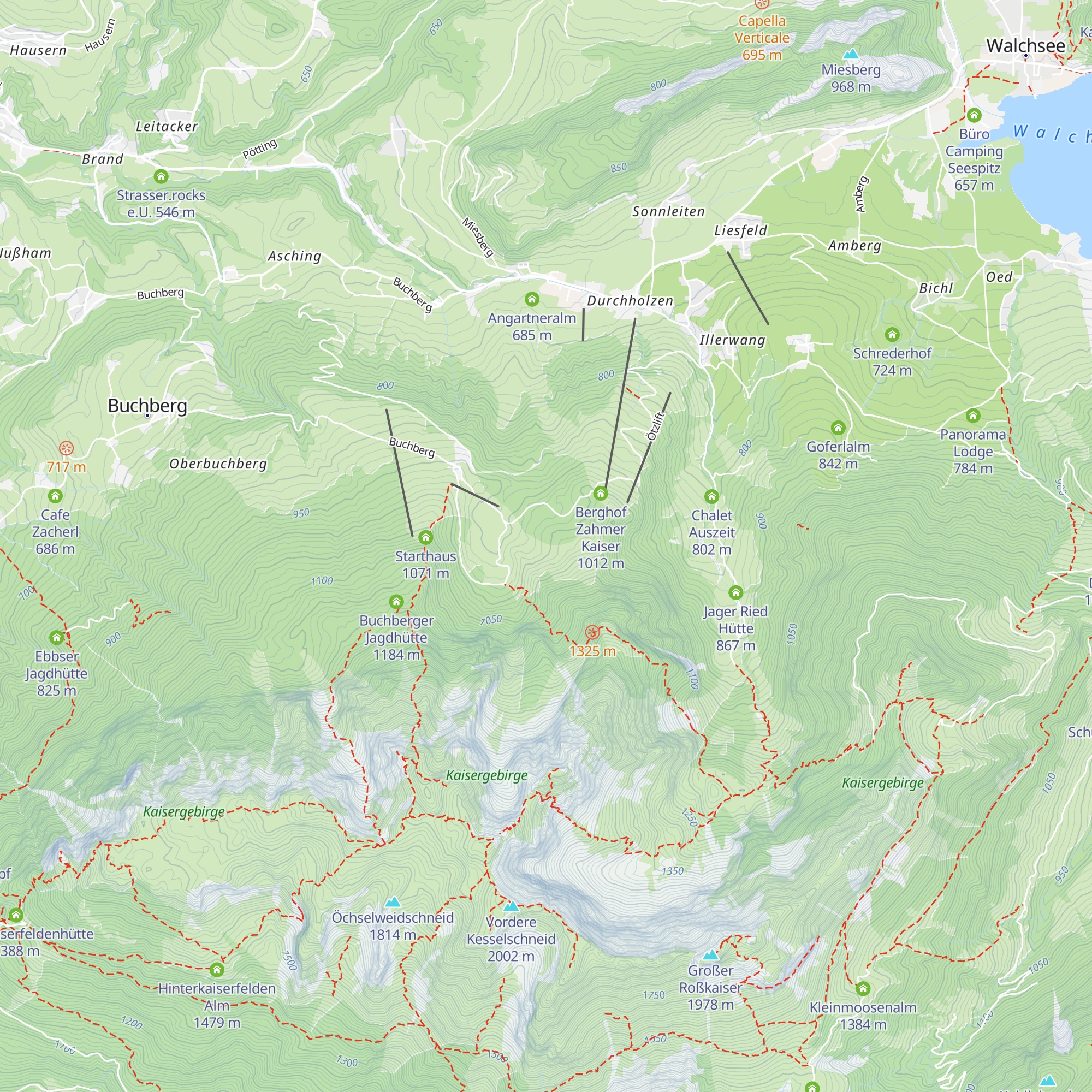 Schobert-Alm map