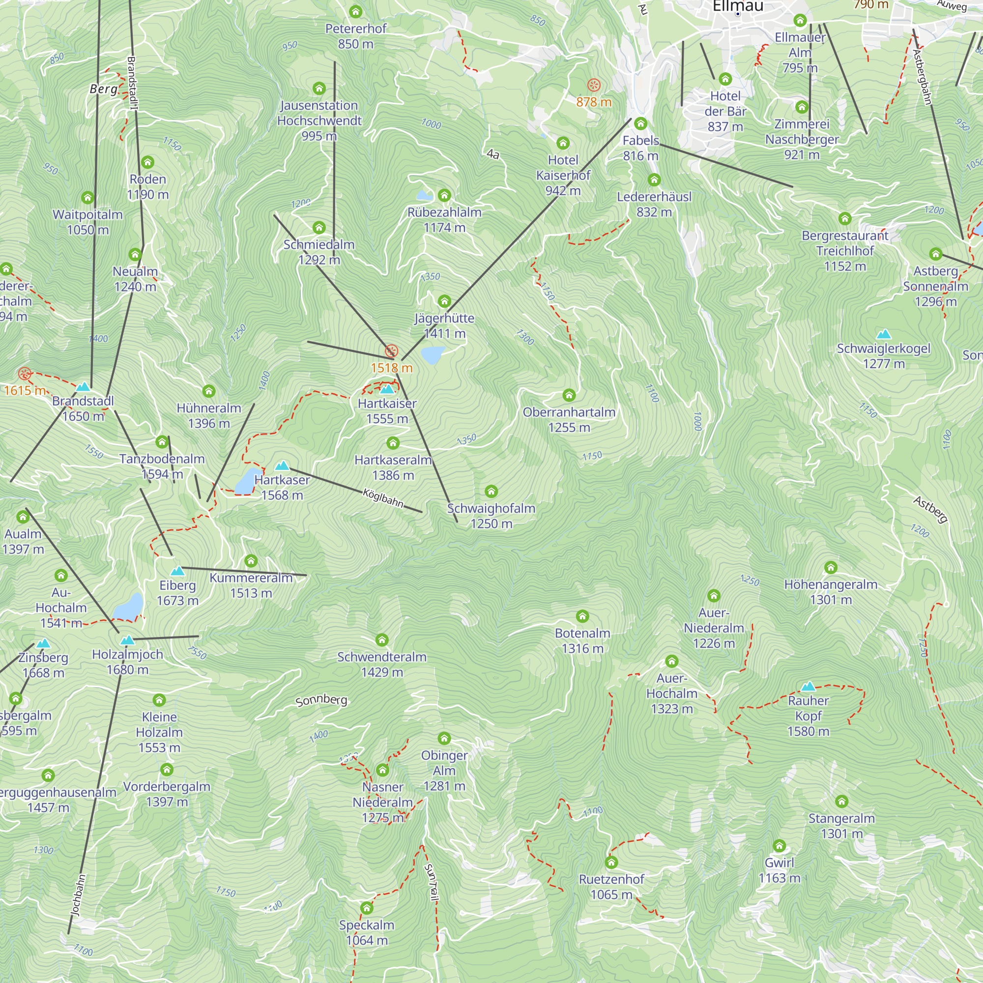 Schwaighofalm map