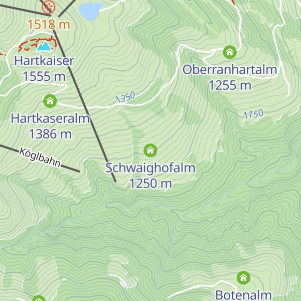 Map of Schwaighofalm