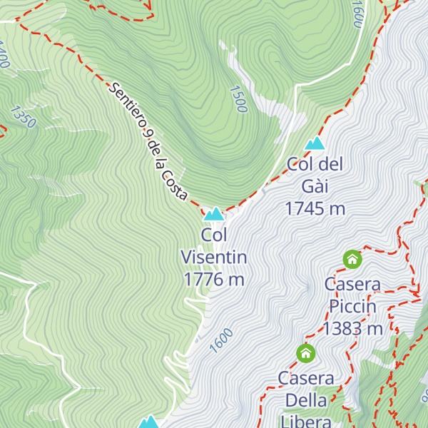 Map of Col Visentin