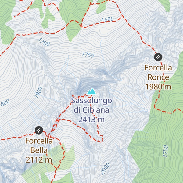 Map of Sassolungo di Cibiana