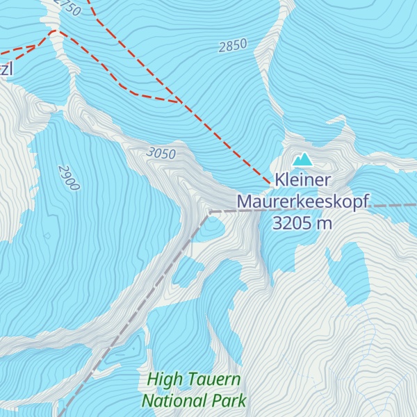 Map of Hinterer Maurerkeeskopf