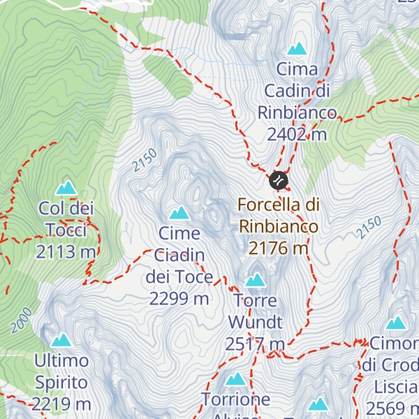 Map of Cadin dei Tocci SE