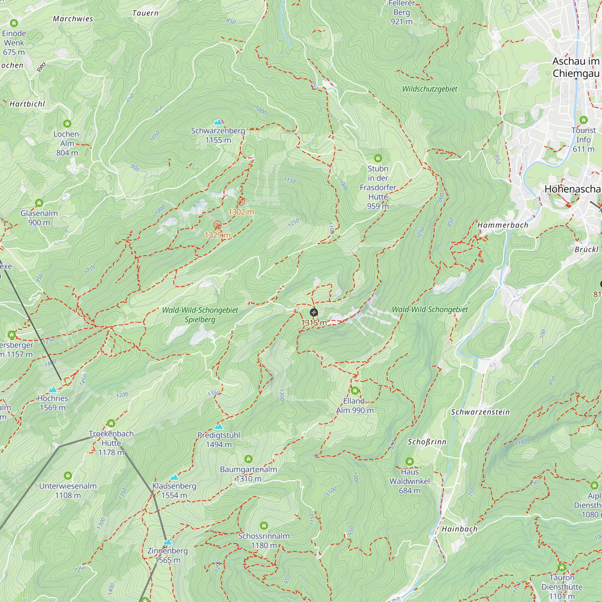 Piedlkaser map