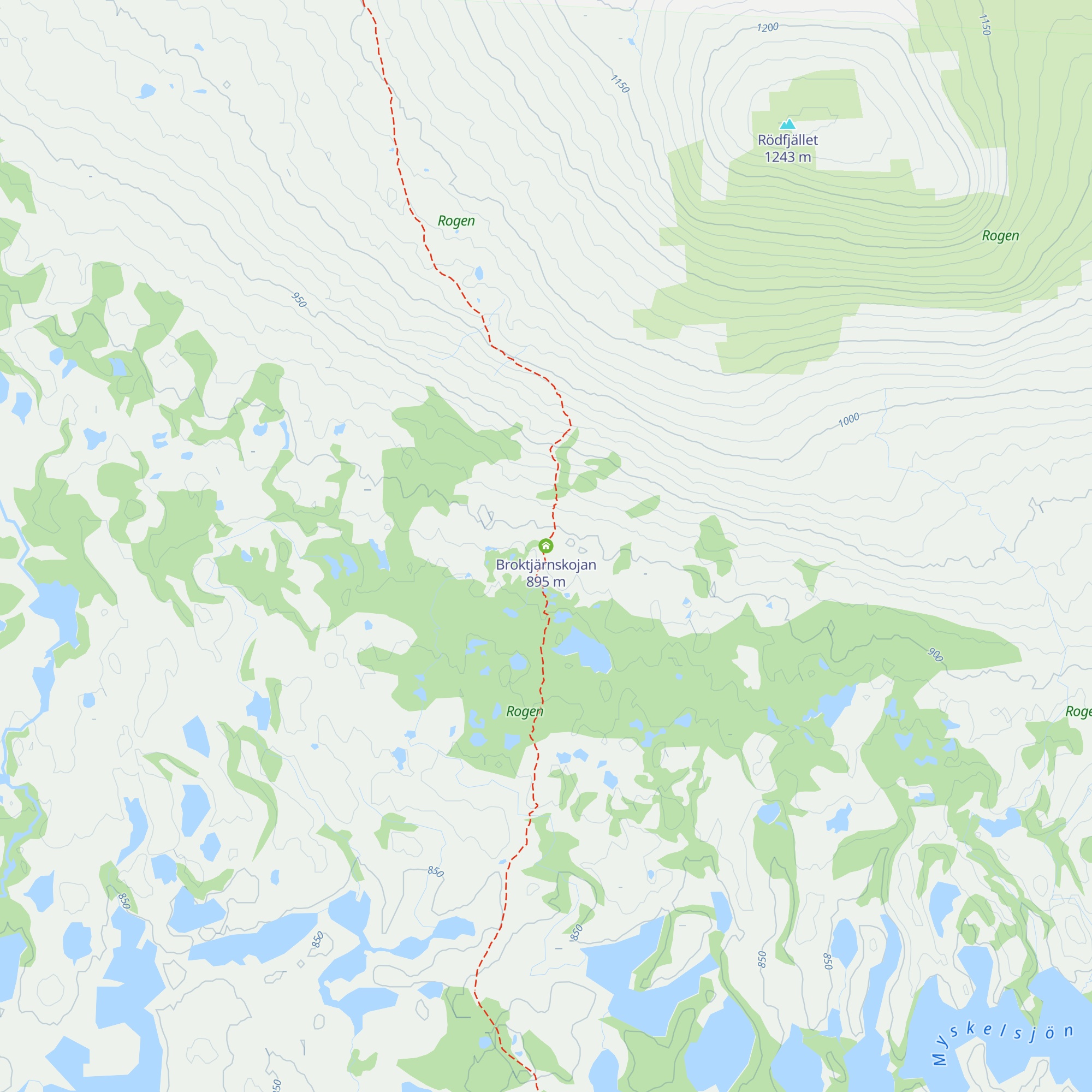 Broktjärnskojan map
