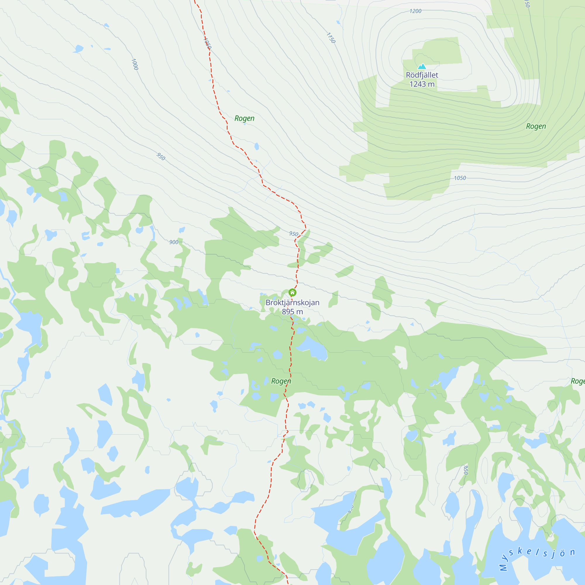 Broktjärnskojan map