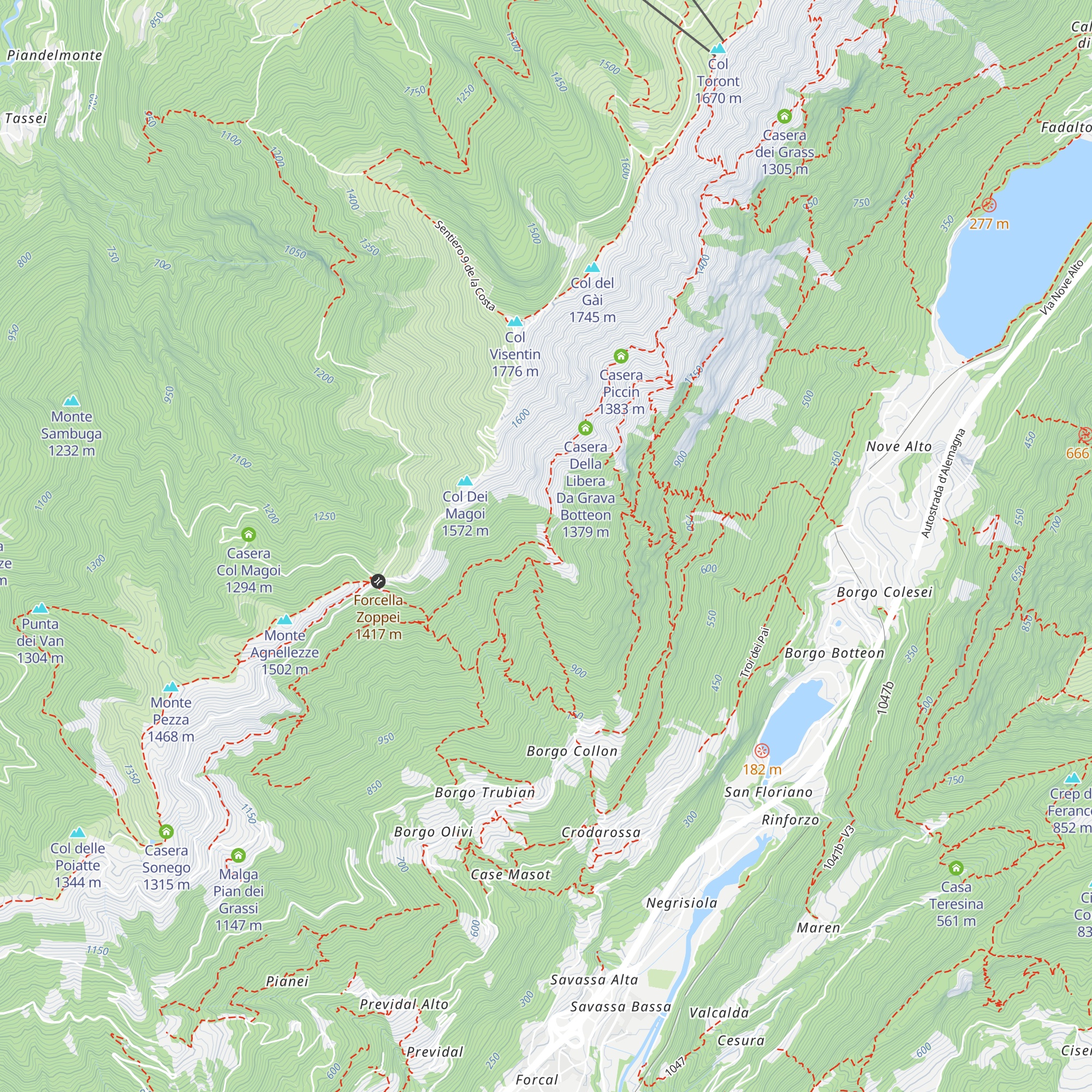 Casere Olanda map