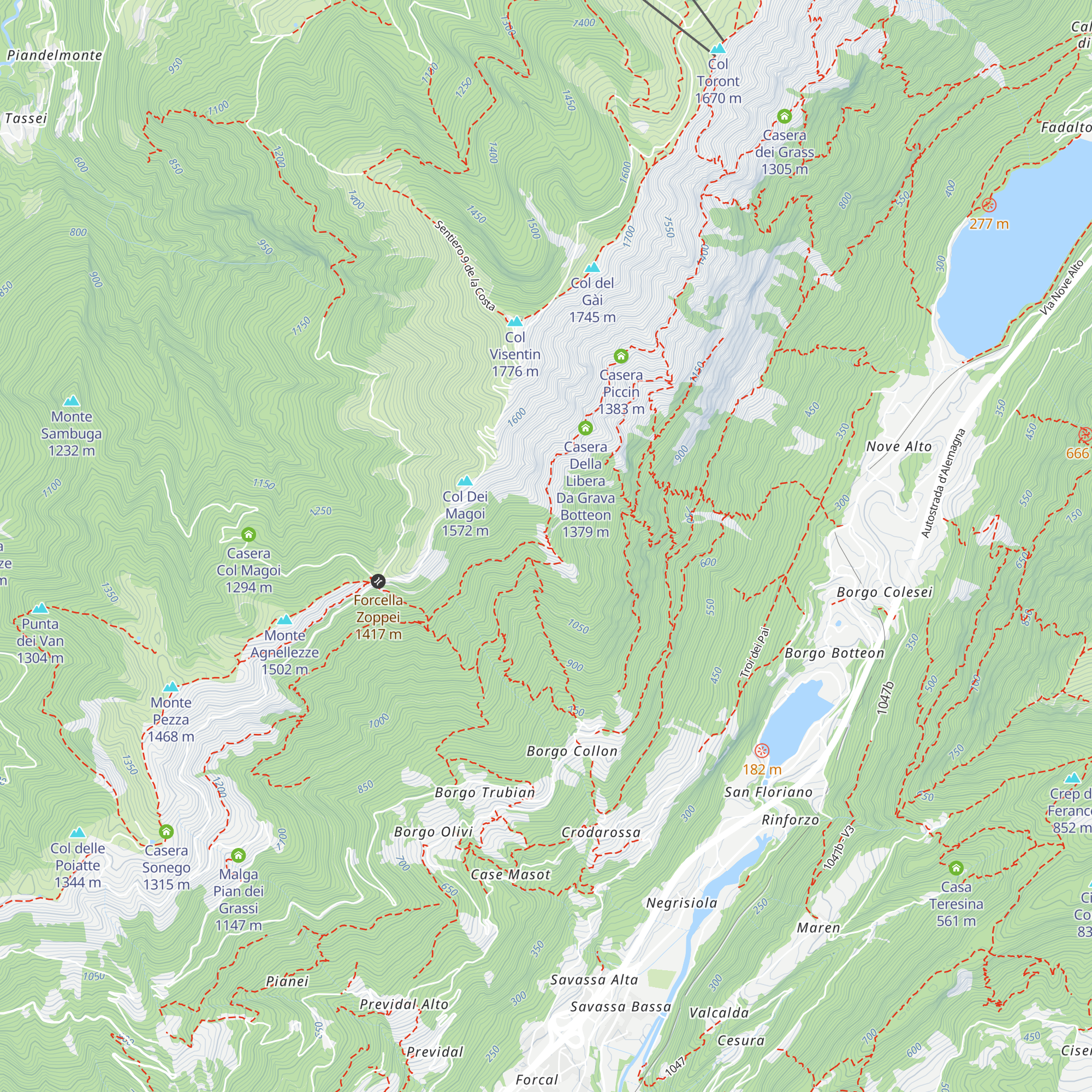 Casere Olanda map