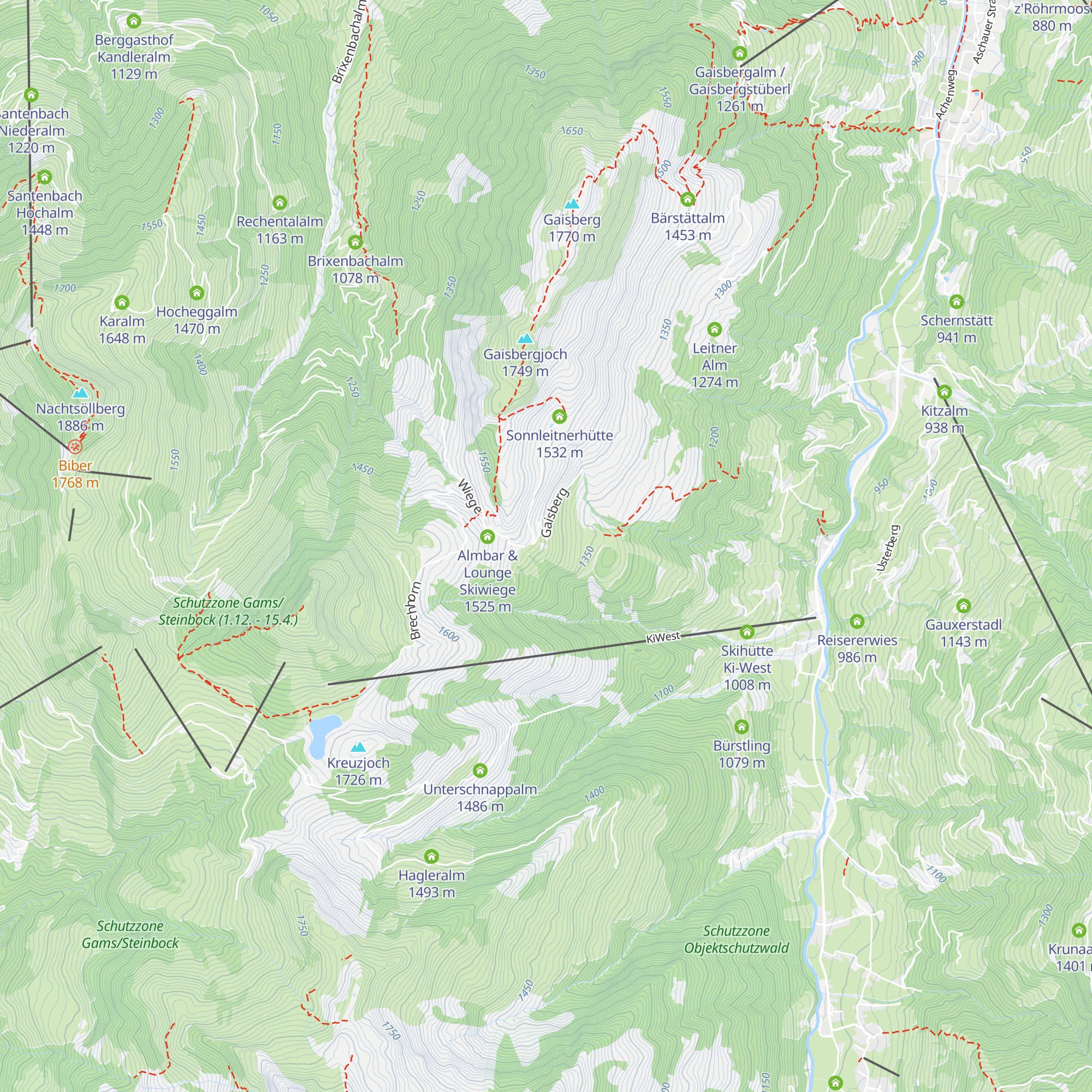 Lichteneggalm map