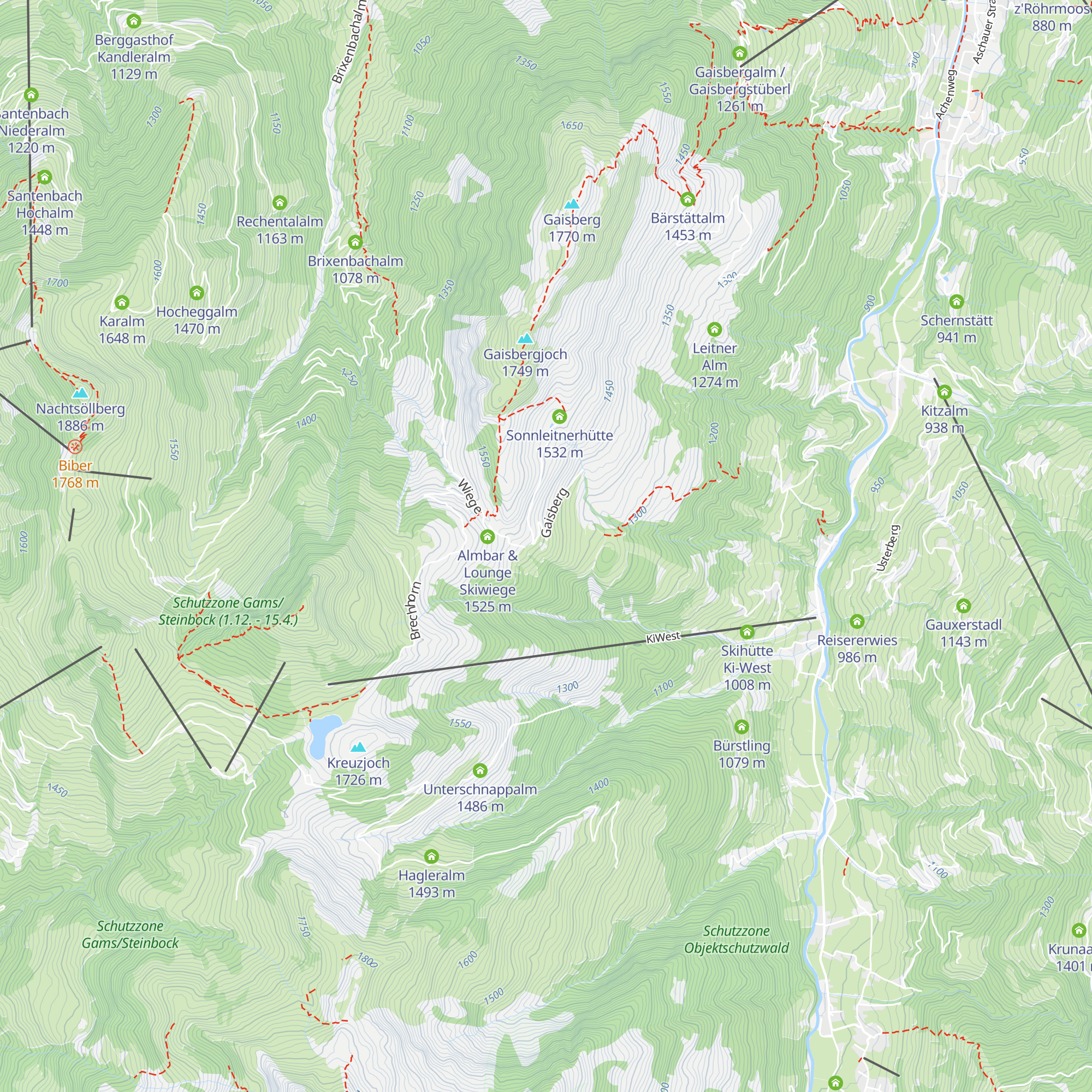 Lichteneggalm map