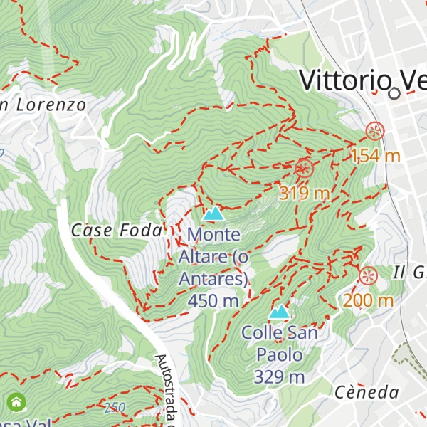 Map of Monte Altare (o Antares)