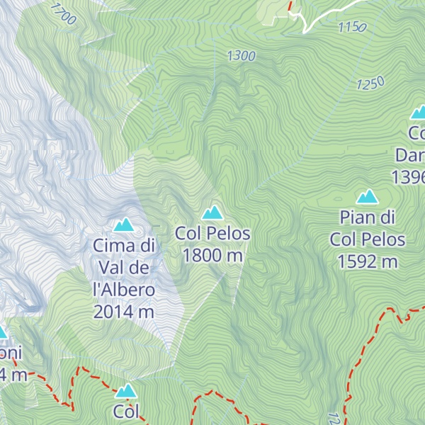 Map of Col Pelos