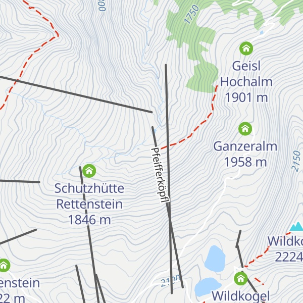 Map of Fleckl Hochalm